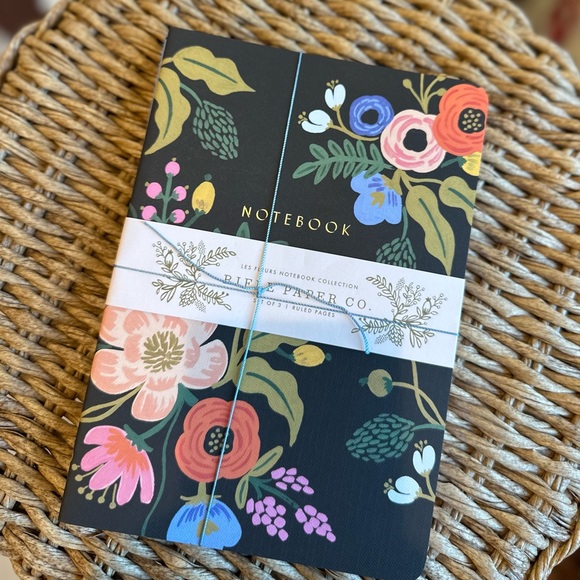 Rifle paper co 3 X LES FLEURS Notebook collection Ruled paper discontinued - Picture 4 of 9